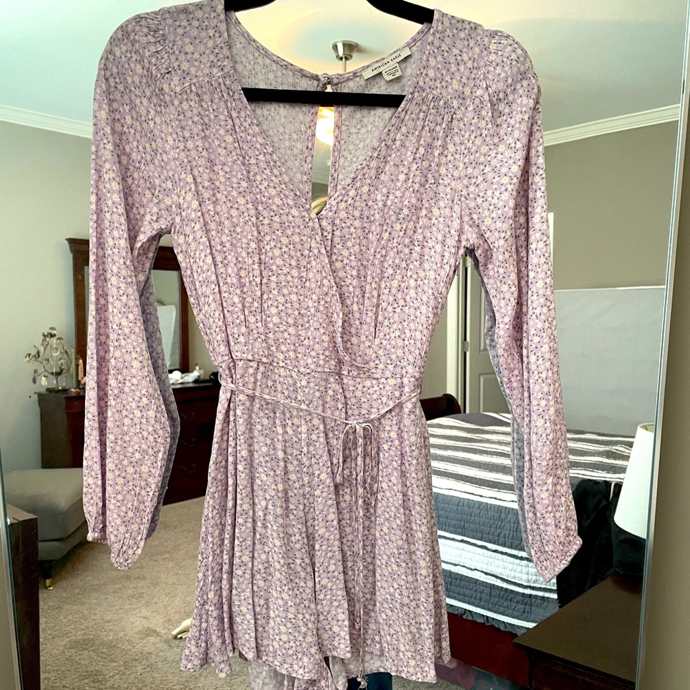 Lilac floral romper